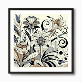 Floral Pattern 7 Art Print