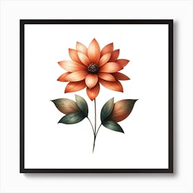 Dahlia Flower 2 Art Print