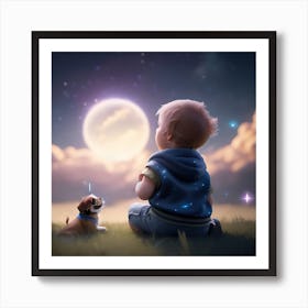 Mystical Moments: Side by Side in Twilight Art Print