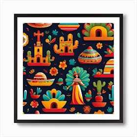 Mexican Mexican Pattern Art Print