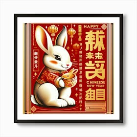 Chinese New Year Greeting Card Art Print