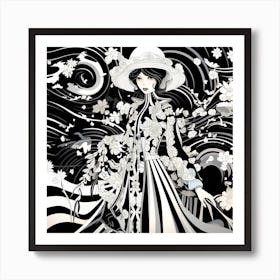 Black And White Painting Art Print