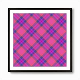 Plaid Fabric 58 Art Print