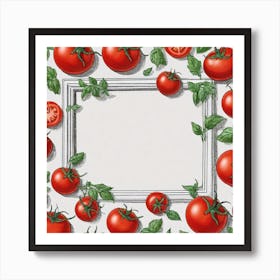 Frame With Tomatoes 6 Art Print