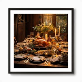 Firefly Elegant Thanksgiving Feast With Rustic Charm 13262 (2) Affiche