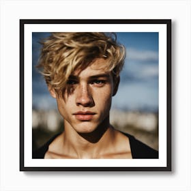 Portrait Of A Young Man Art Print