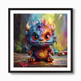 Monster Painting 1 Art Print