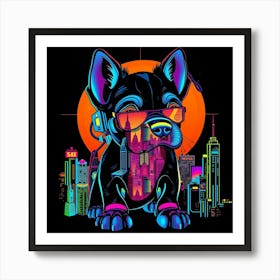 French Bulldog Affiche