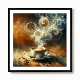 Coffee Painting 1 Art Print