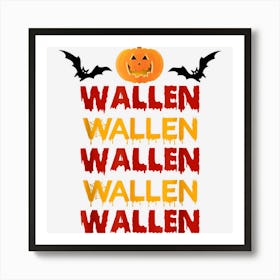 Halloween Western Cowboy Country Music Funny Art Print