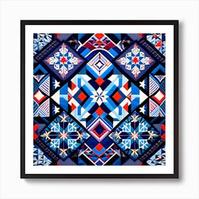 Abstract Geometric Pattern Art Print