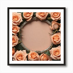 Frame Of Roses 9 Art Print