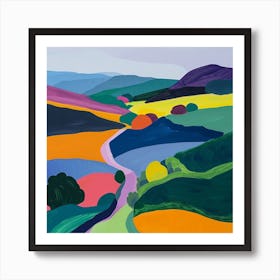 Colourful Abstract Yorkshire Dales National Park England 2 Art Print