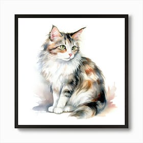 Minuet Cat Portrait 3 Art Print