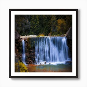 Waterfall In The Forest Art Print