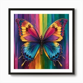 Digital Butterfly Art Print