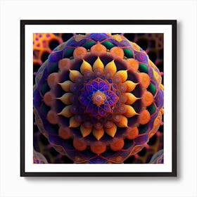 Fractal Mandala 1 Art Print