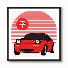 Kawaii Jdm Mx5 Na Art Print