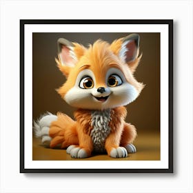 Cute Fox 48 Art Print