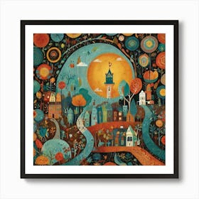 City In The Sky Art Print