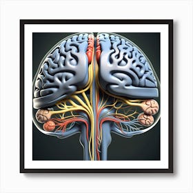 Human Brain Anatomy 13 Art Print