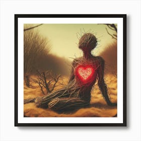 Heart Of Thorns Art Print