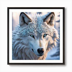 Wolf portrait Art Print