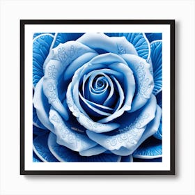 Blue Rose 1 Art Print