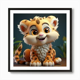 Cheetah Cub 11 Art Print