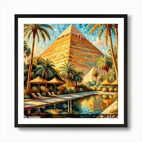 Egyptian Pyramids 11 Art Print