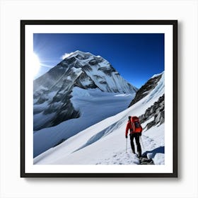 Alpinista Solitario Art Print