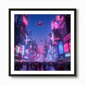 City At Night Art Print