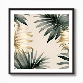 Palm leaves 5 Art Print