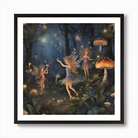 Fairies dancing 5 Art Print