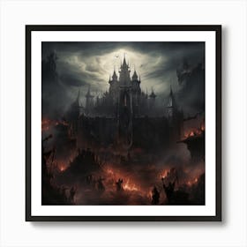 Dark Fantasy Castle Art Print