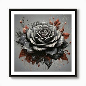 Black Rose 7 Art Print