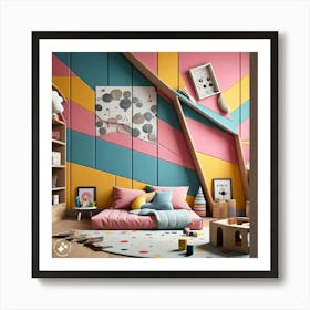 Colorful Kids Room Art Print