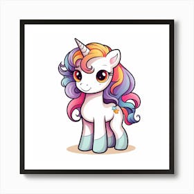 Cute Unicorn 600 Art Print