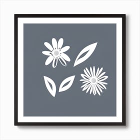 Pretty Floral Collage Art Print