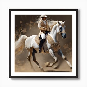 Horse Rider Art Print