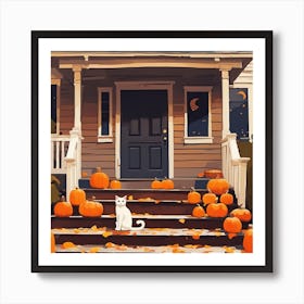 Halloween Pumpkins 12 Art Print