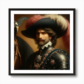 Portrait Of A King Art Print