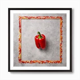 Pepper In A Frame 2 Art Print
