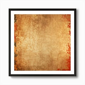 Abstract Vintage Thanksgiving Design Featuring Weathered Metallic Gold Paint Splashes On A Warm Pape (4) Art Print