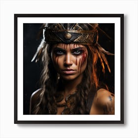 Beautiful Native American Woman Art Print