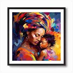 Mother And Child 4 Art Print