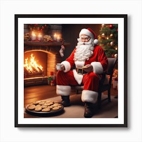 Christmas Santa 34 Art Print