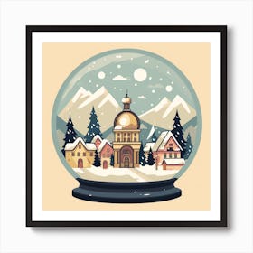 Lech Austria 1 Snowglobe Art Print