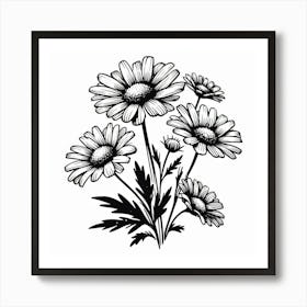 Chamomile flowers Art Print