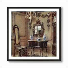 Victorian Bedroom 1 Art Print